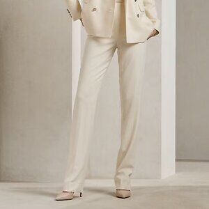 NWOT Ralph Lauren Collection Cream Straight Leg Pant